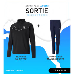 PACK SORTIE ADULTE PUMA TEAMRISE 1/4 ZIP
