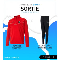 PACK SORTIE ENFANT PUMA TEAMRISE 1/4 ZIP